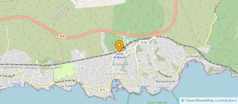 localisation de l'entreprise VICTORIA SAS  CARRY-LE-ROUET