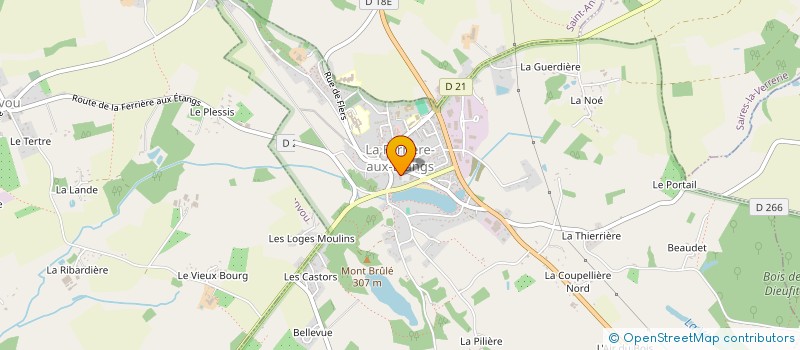 localisation de l'entreprise VICTORIAPHARMA à LA FERRIERE-AUX-ETANGS