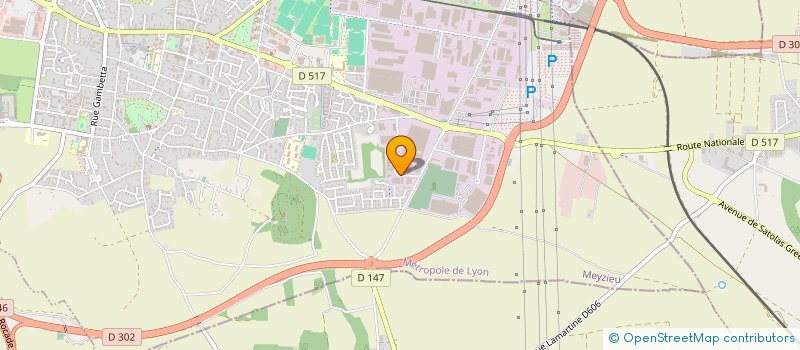 localisation de l'entreprise VICTORIEN  MEYZIEU