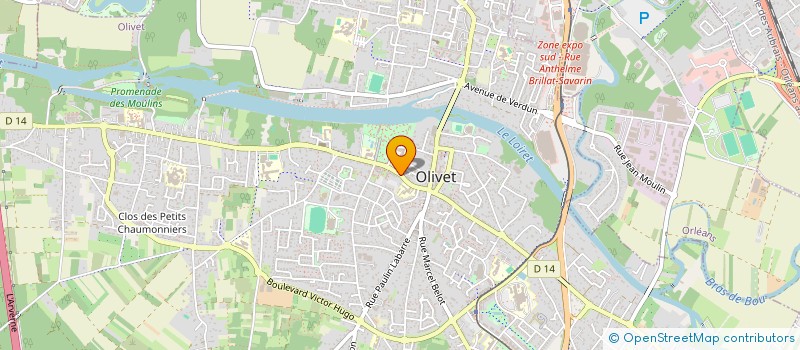 localisation de l'entreprise VICTORIEN à OLIVET