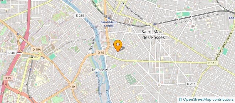 localisation de l'entreprise VICTORIMMO à SAINT-MAUR-DES-FOSSES