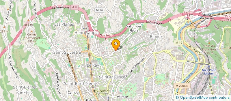 localisation de l'entreprise VICTORINE à NICE