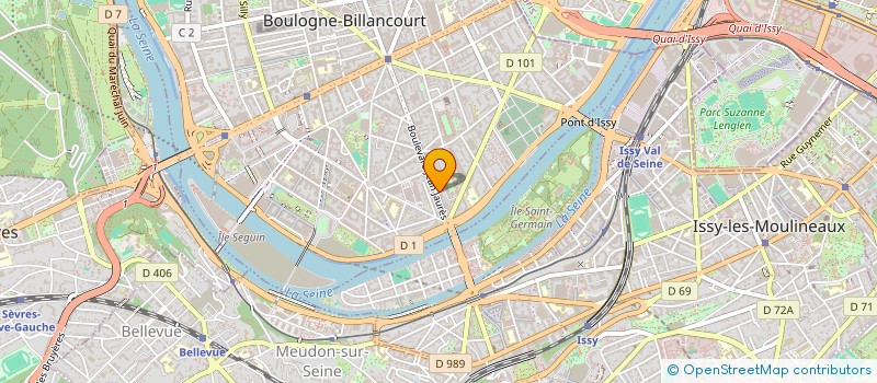localisation de l'entreprise VICTORIOUS MUSIC  BOULOGNE-BILLANCOURT