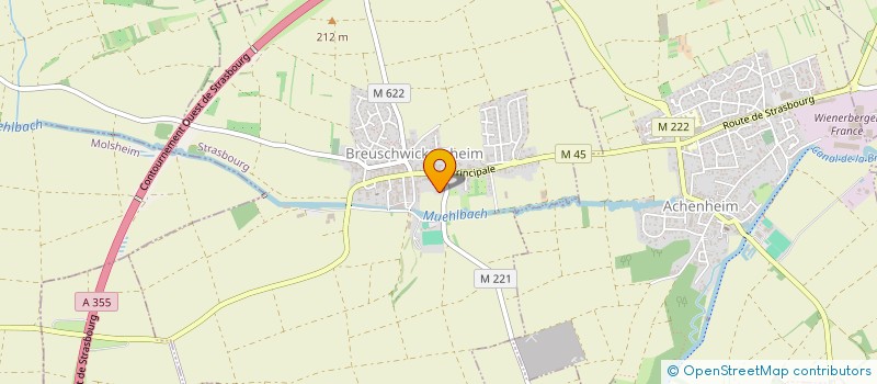 localisation de l'entreprise VICTORIUS  BREUSCHWICKERSHEIM