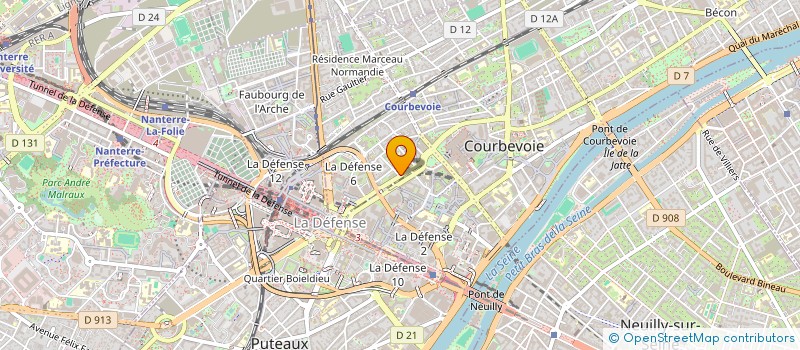 localisation de l'entreprise VICTORY à COURBEVOIE