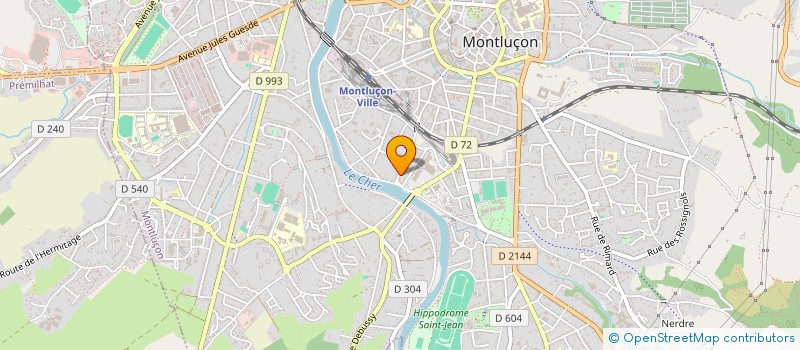 localisation de l'entreprise VICTORY  MONTLUCON