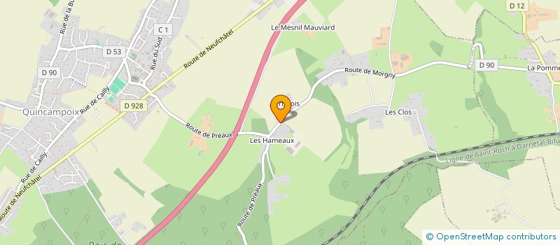 localisation de l'entreprise VICTORY JUMP  QUINCAMPOIX