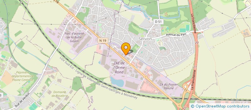 localisation de l'entreprise VICTORY LANE  SERVON