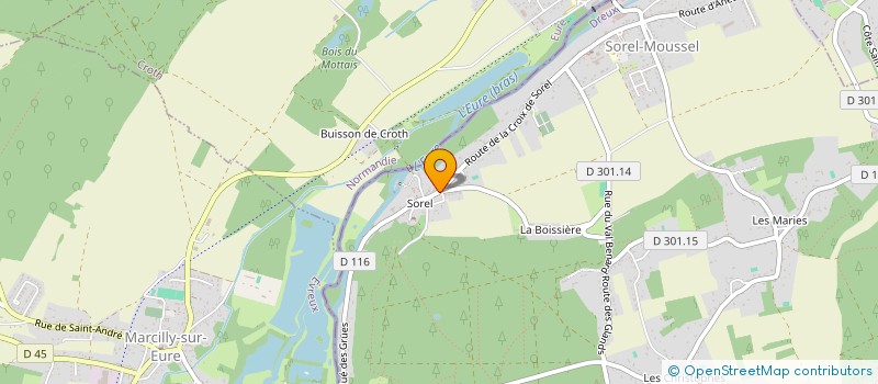 localisation de l'entreprise VICTUAYE à SOREL-MOUSSEL