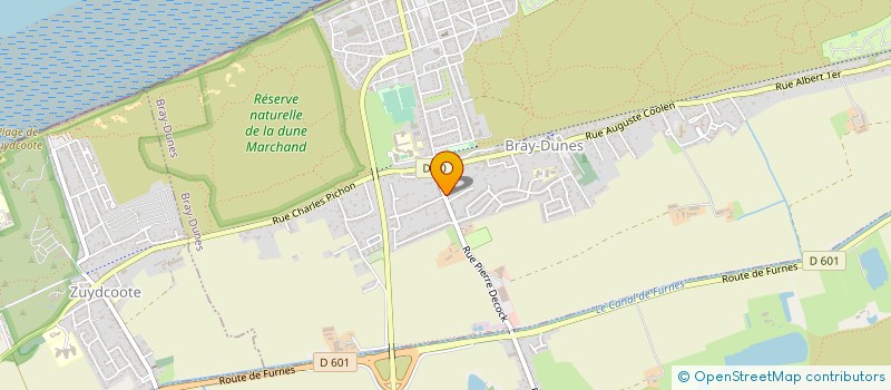 localisation de l'entreprise VICTURIS 2003  BRAY-DUNES