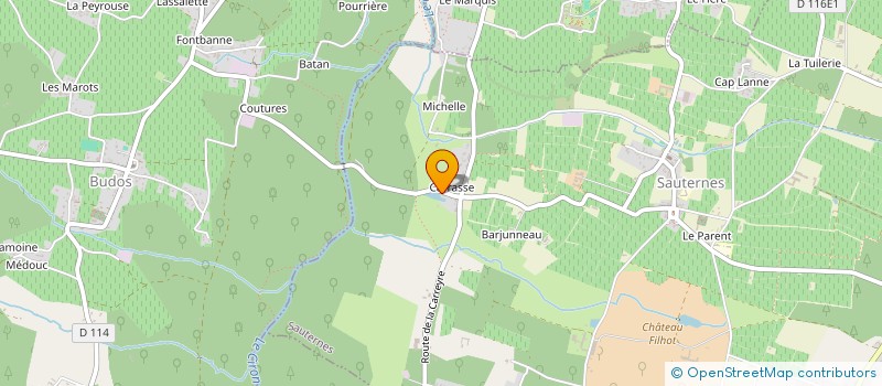 localisation de l'entreprise VICU A  SAUTERNES