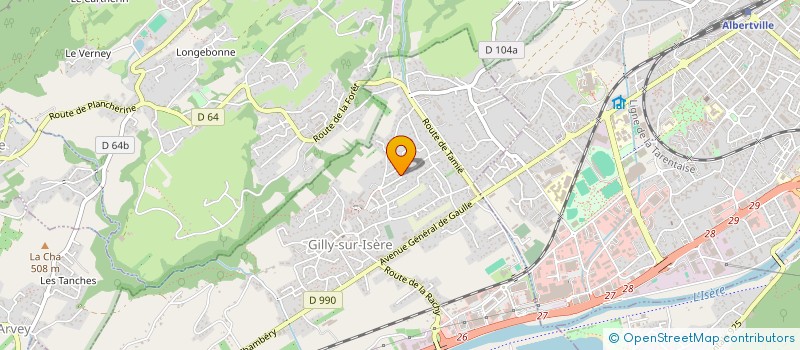 localisation de l'entreprise VICUS DE LEMENCUM  GILLY-SUR-ISERE