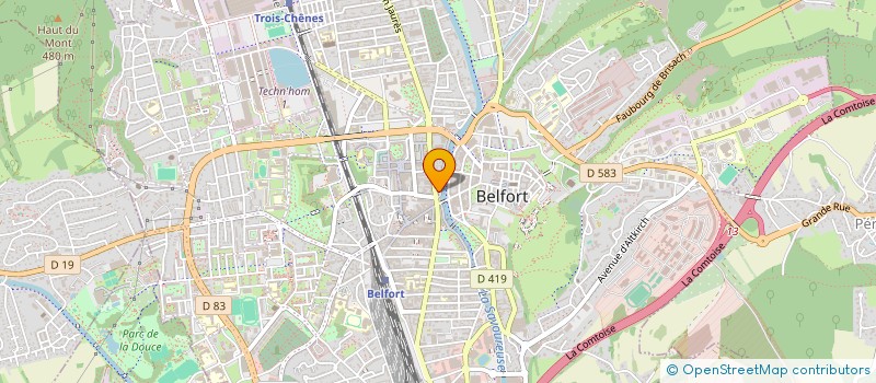 localisation de l'entreprise VIDAL à BELFORT