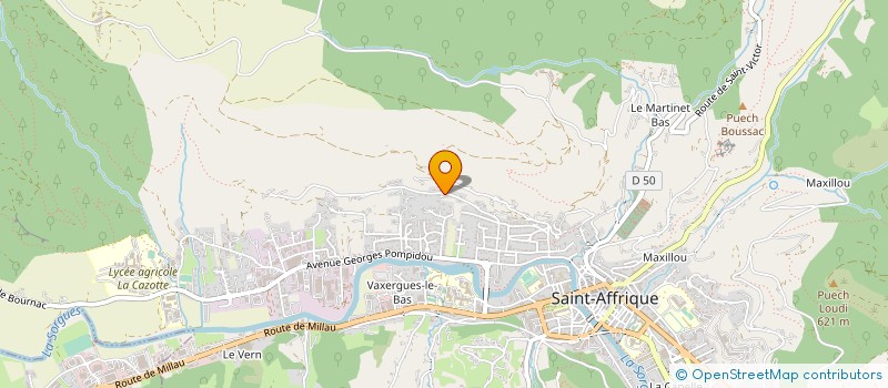 localisation de l'entreprise VIDAL DAVID  ST-AFFRIQUE