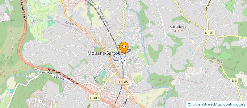 localisation de l'entreprise VIDAL IMMO  MOUANS-SARTOUX