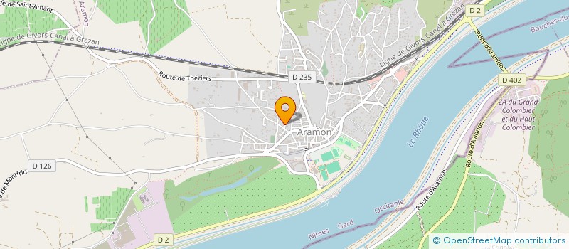 localisation de l'entreprise VIDAL INVEST  ARAMON