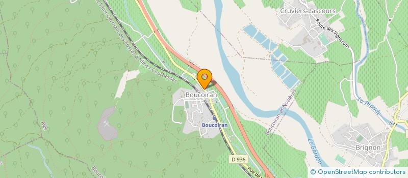 localisation de l'entreprise VIDAL-ROUX  BOUCOIRAN-ET-NOZIERES