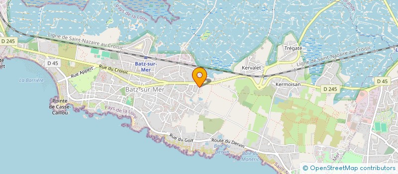 localisation de l'entreprise VIDAL SAS  BATZ-SUR-MER