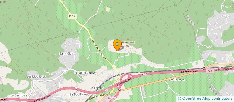 localisation de l'entreprise VIDALAUR  LE CANNET-DES-MAURES