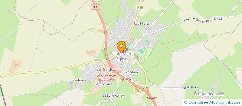 localisation de l'entreprise VIDALEX à SAINTE-MERE-EGLISE