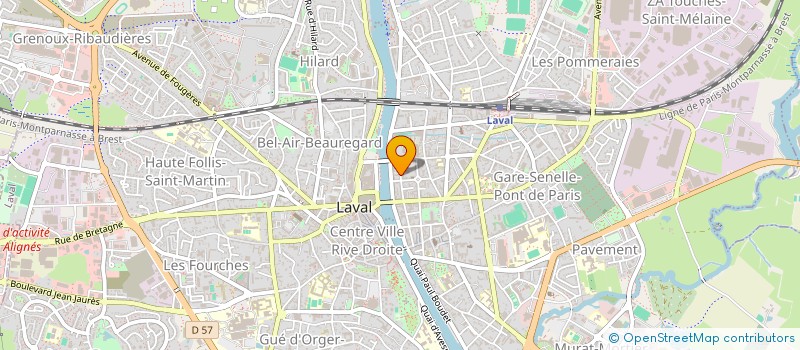 localisation de l'entreprise VIDALI  LAVAL