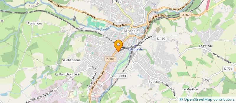 localisation de l'entreprise VIDALIA  L'ARBRESLE