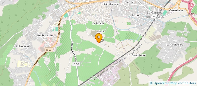 localisation de l'entreprise VIDALIMMO  LE LUC