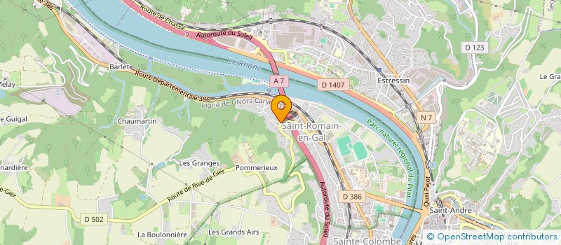 localisation de l'entreprise VIDALOC  SAINT-ROMAIN-EN-GAL