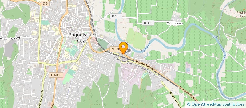 localisation de l'entreprise VIDALOT AUTOMOBILES à BAGNOLS-SUR-CEZE