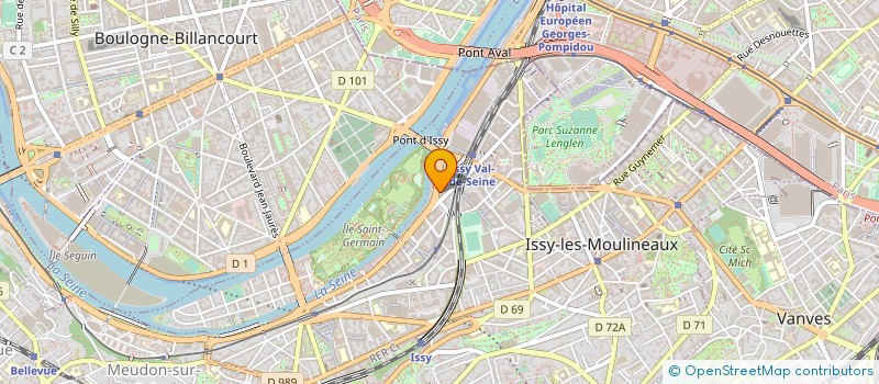 localisation de l'entreprise VIDARD PROD à ISSY-LES-MOULINEAUX