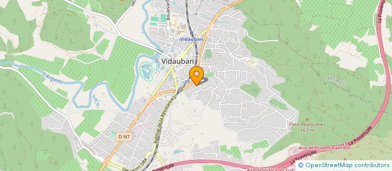 localisation de l'entreprise VIDAU  VIDAUBAN