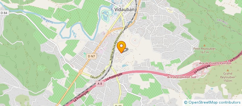 localisation de l'entreprise VIDAU'TWIRL  VIDAUBAN