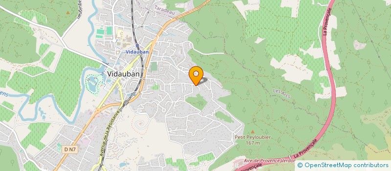 localisation de l'entreprise VIDAUBAN VOLLEY BALL  VIDAUBAN