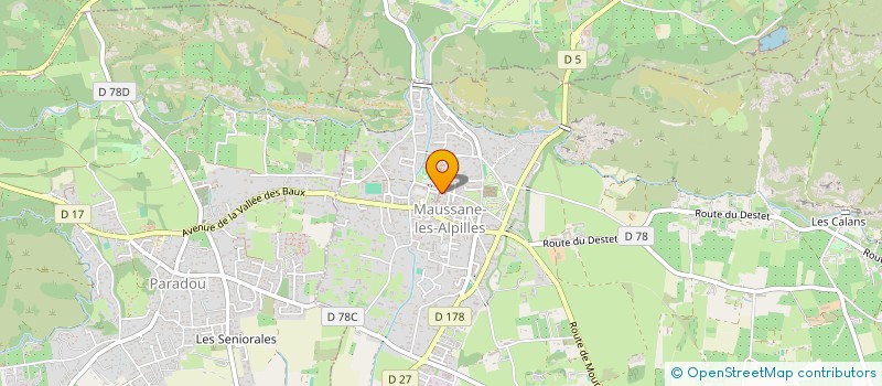 localisation de l'entreprise VIDAVENIR à MAUSSANE-LES-ALPILLES