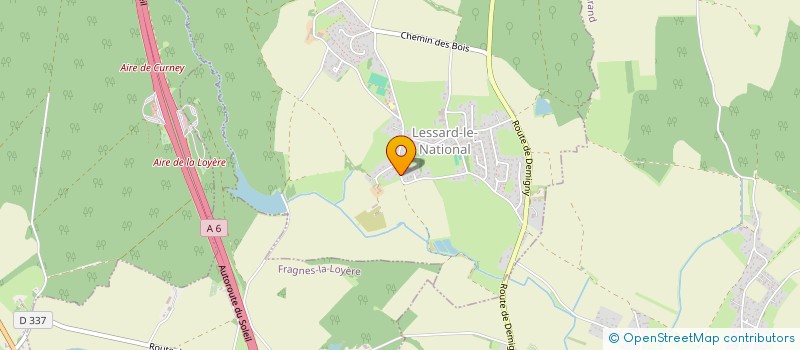 localisation de l'entreprise VIDE'HOME  LESSARD-LE-NATIONAL