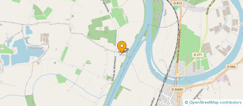 localisation de l'entreprise VIDEAU  PUCH D'AGENAIS