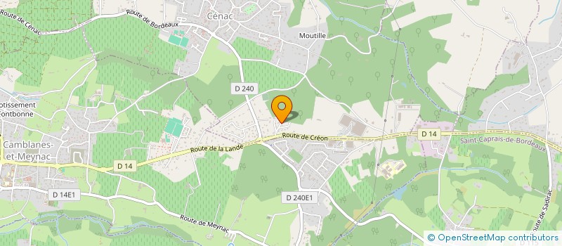 localisation de l'entreprise VIDEAU  CENAC