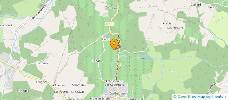 localisation de l'entreprise VIDEAU PLATRERIE  SALLEBUF