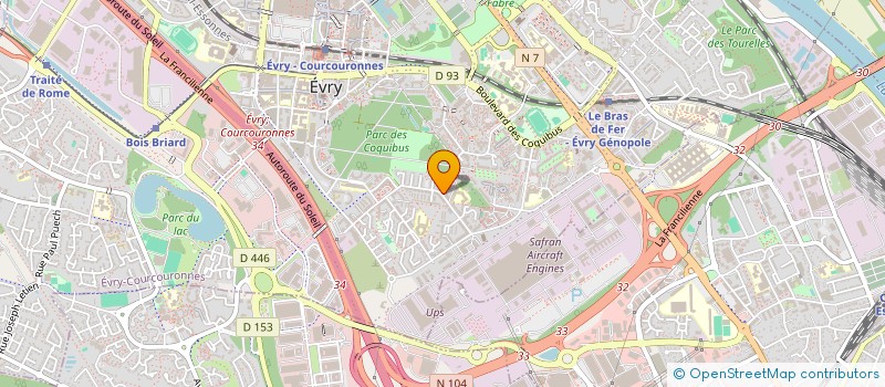 localisation de l'entreprise VIDEGNON SERVICES  EVRY-COURCOURONNES