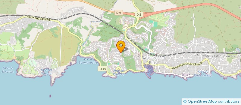 localisation de l'entreprise VIDEIRA ET FILS  SAUSSET-LES-PINS