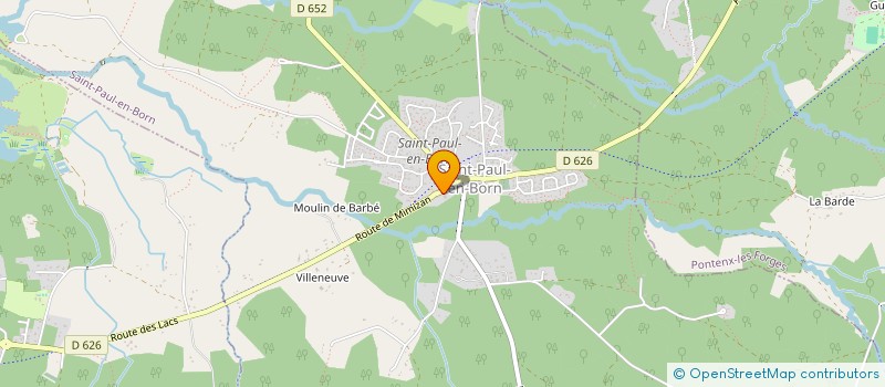 localisation de l'entreprise VIDEL  SAINT-PAUL-EN-BORN