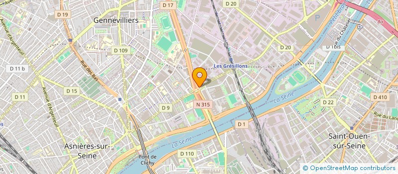 localisation de l'entreprise VIDELIO à GENNEVILLIERS