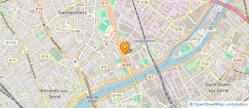 localisation de l'entreprise VIDELIO-EVENTS à GENNEVILLIERS