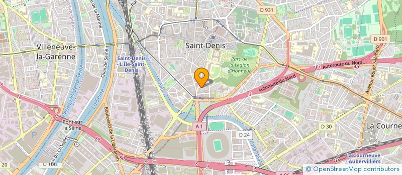 localisation de l'entreprise VIDENTYS à SAINT-DENIS