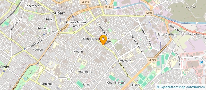 localisation de l'entreprise VIDEO 7EME ART  ROUBAIX