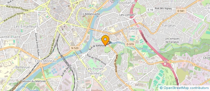 localisation de l'entreprise VIDEO 87 SARL à LIMOGES
