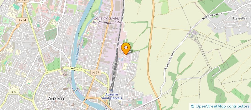 localisation de l'entreprise VIDEO 89 EVENEMENT  AUXERRE