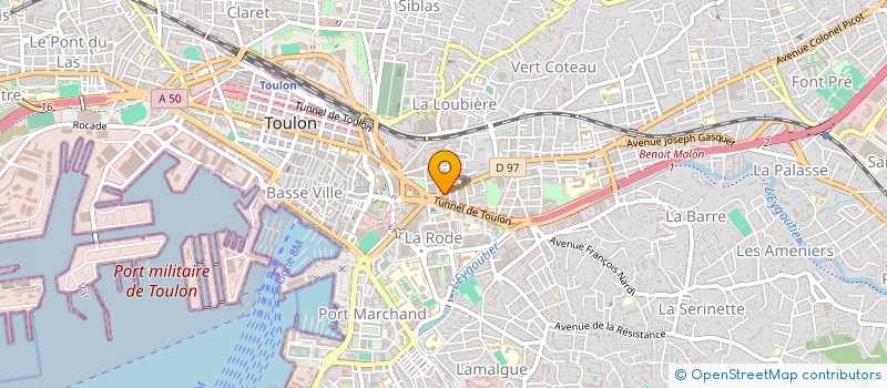 localisation de l'entreprise VIDEO AZUR DIFFUSION à TOULON