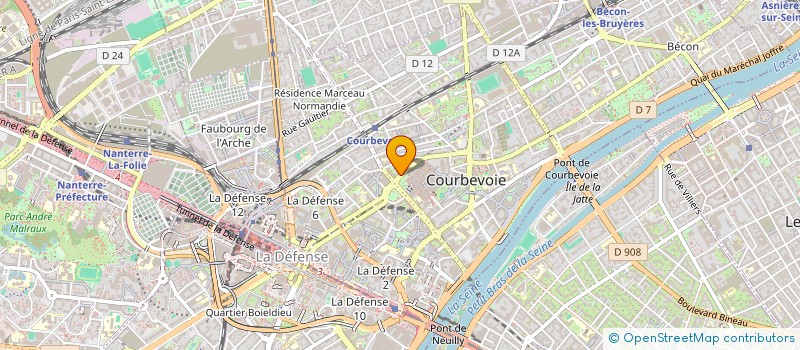localisation de l'entreprise VIDEO CITY + à COURBEVOIE