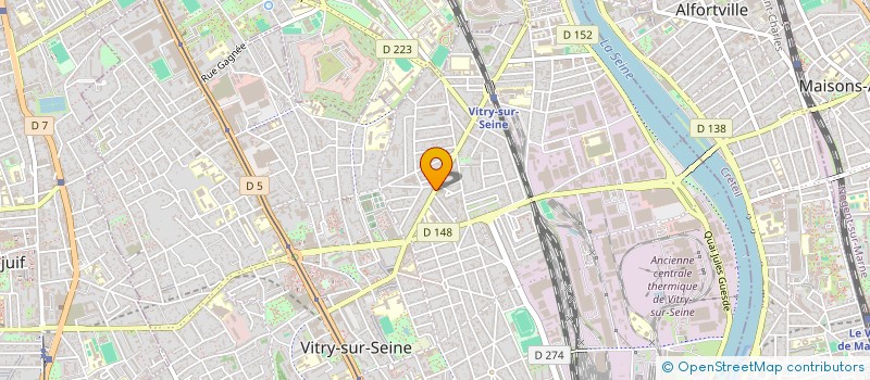localisation de l'entreprise VIDEO CLUB CANAL 5 à VITRY-SUR-SEINE